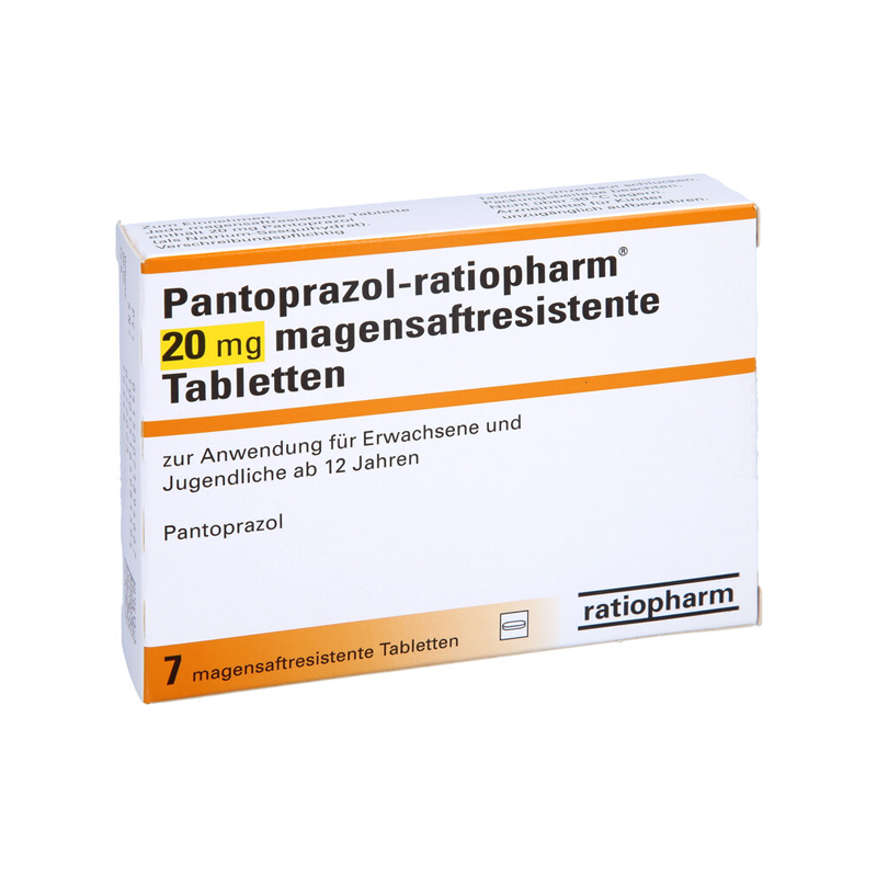 Pantoprazol-ratiopharm 20mg 7 St Tabletten magensaftresistent