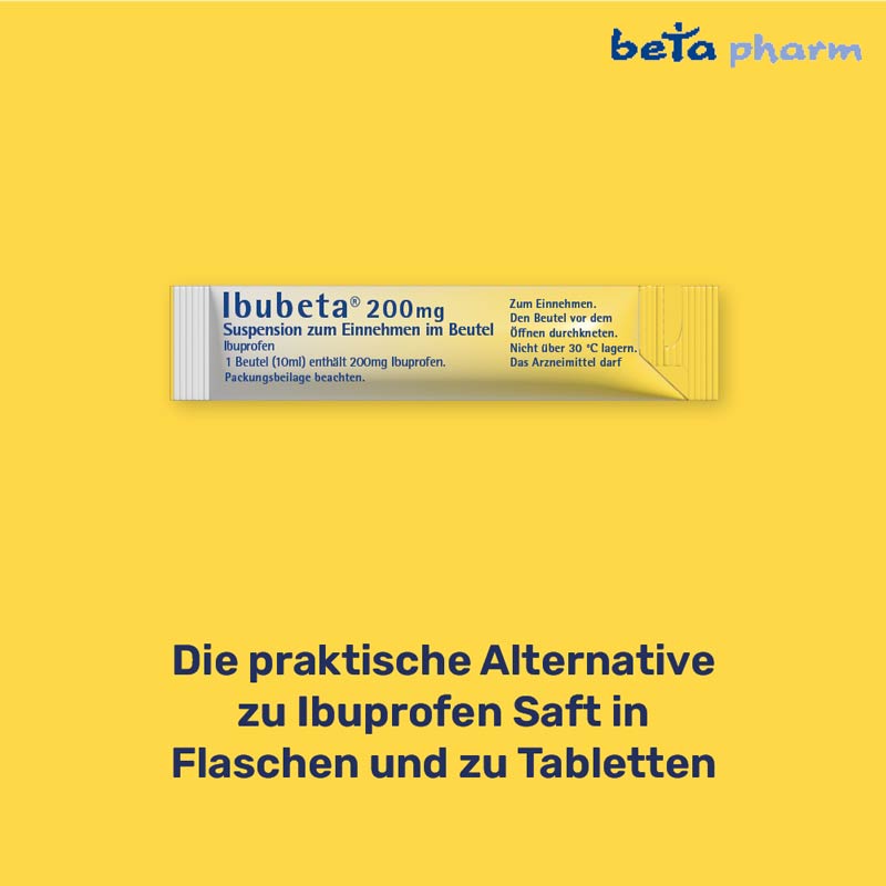 Ibubeta 200 mg Suspension zum Einnehmen im Beutel  20 St Suspension zum Einnehmen