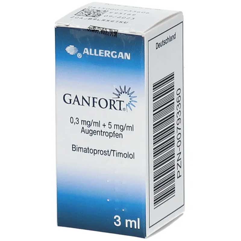 GANFORT 0,3mg/ml + 5mg/ml 3 ml Augentropfen