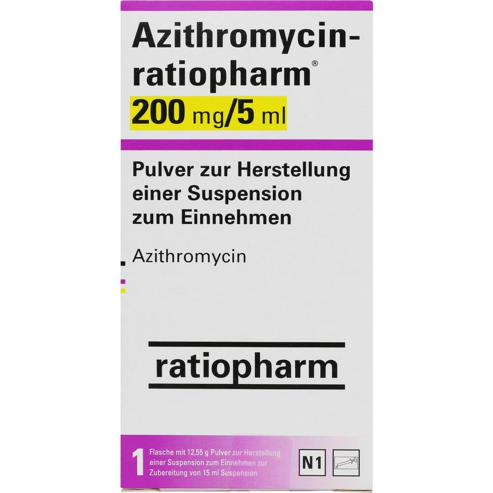 Azithromycin-ratiopharm 200mg/5ml 15 ml Pulver zur Herstellung einer Suspension zum Einnehmen