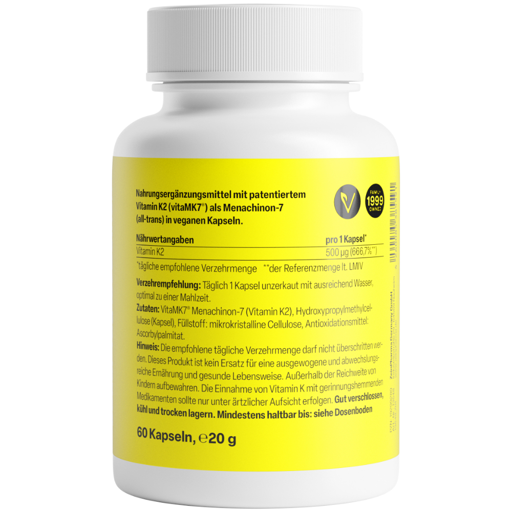 Zein PHARMA Vitamin K2 500µg 60 St Kapseln