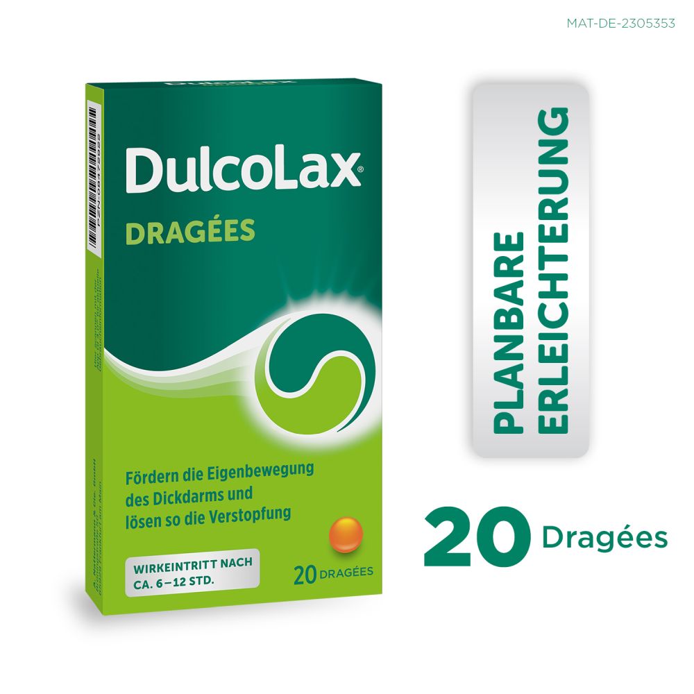 DulcoLax DRAGÉES - Abführmittel bei Verstopfung 20 St Tabletten magensaftresistent