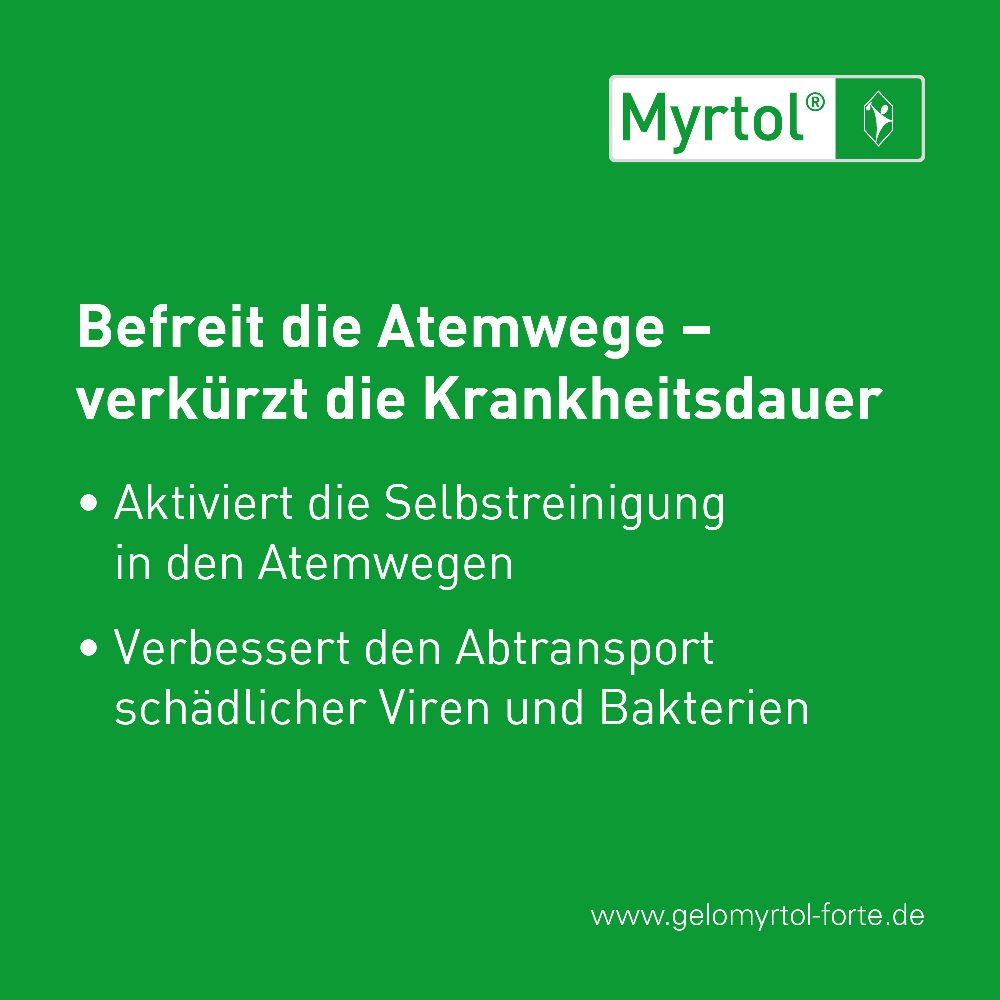 Myrtol der pflanzliche Schleimlöser für Kdr. ab 6 J. 50 Stk. 50 St Magensaftresistente Weichkapseln