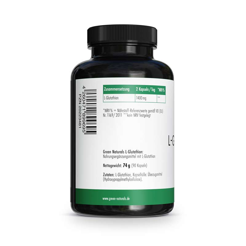 GREEN NATURALS L-GLUTATHION 1400 mg 90 St Kapseln