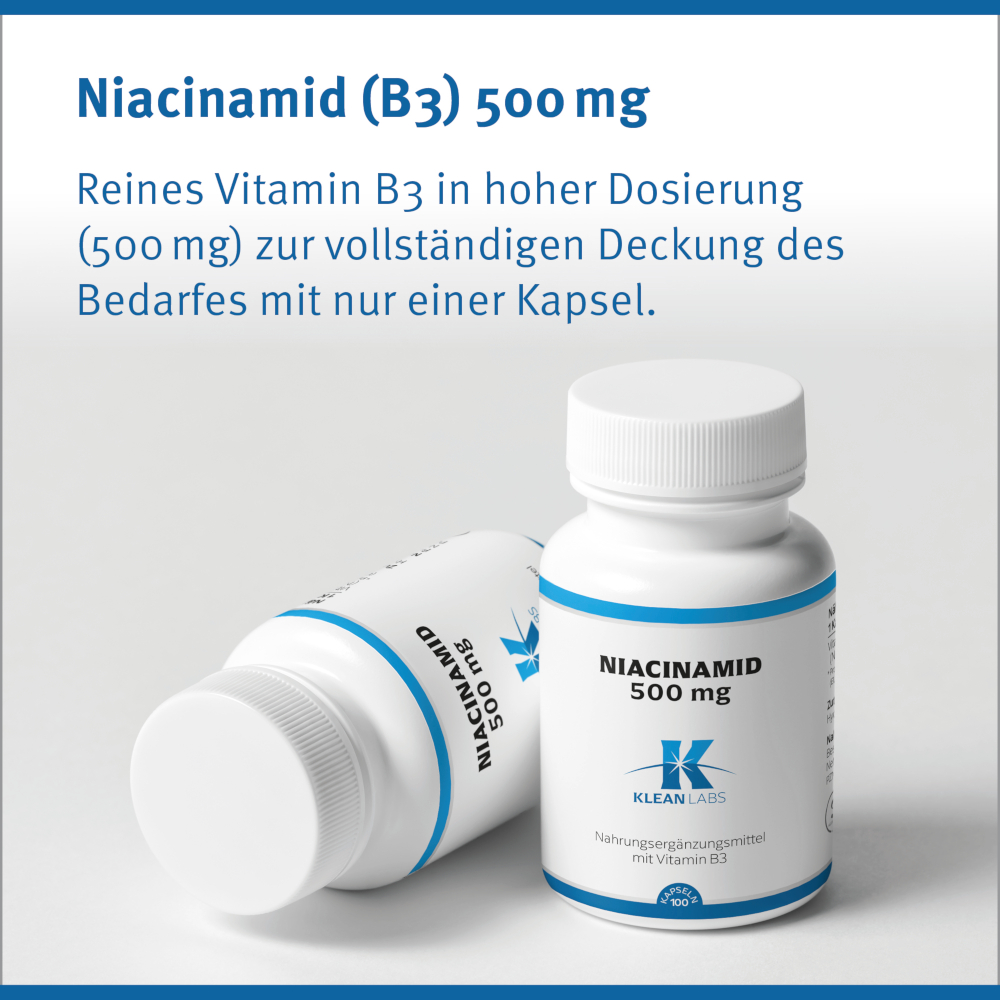 KLEAN LABS NIACINAMID 500mg 100 St Kapseln