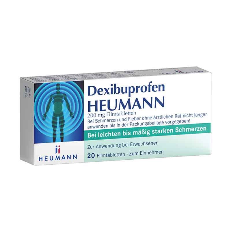 Dexibuprofen HEUMANN 200 mg 20 St Filmtabletten