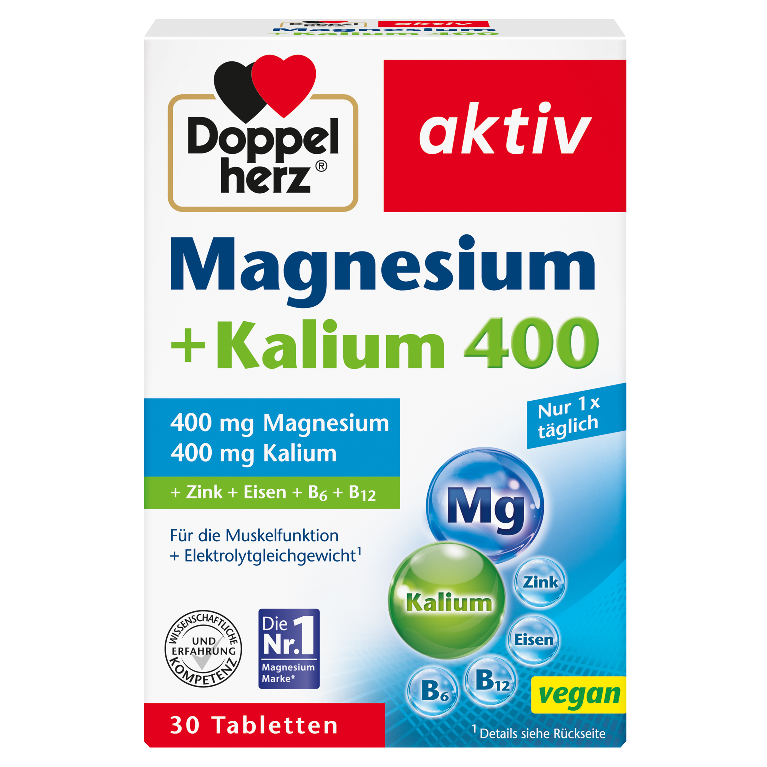 Doppelherz aktiv Magnesium + Kalium 400 30 St Tabletten
