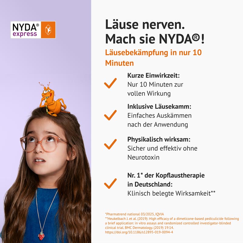 NYDA express gegen Läuse & Nissen 2x50ml 2X50 ml Pumplösung
