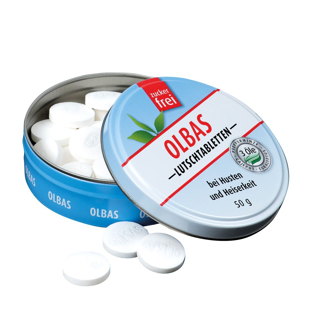 OLBAS LUTSCHTABLETTEN zuckerfrei 50 g Lutschtabletten