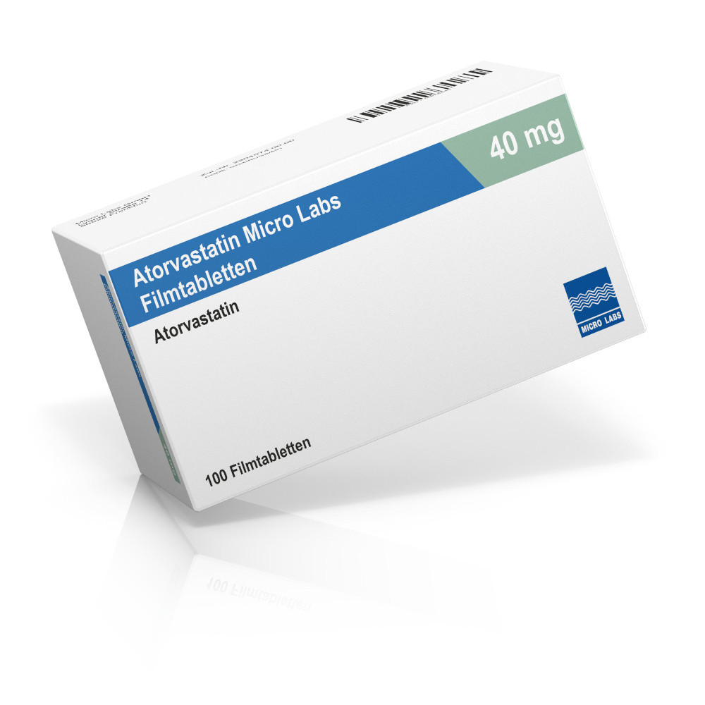 Atorvastatin Micro Labs 40mg 50 St Filmtabletten