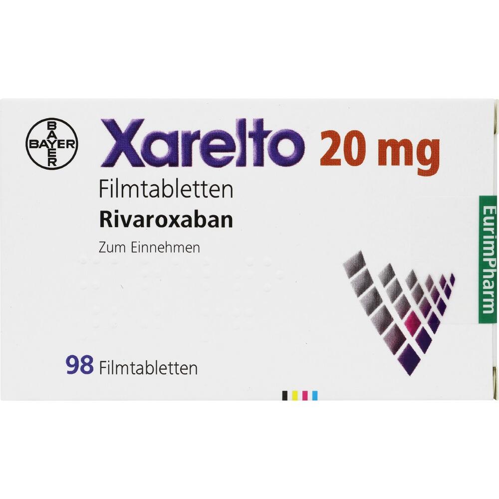 Xarelto 20mg 98 St Filmtabletten