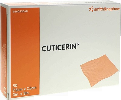 CUTICERIN 7,5x7,5 cm Gaze m.Salbenbeschichtung 50 St Kompressen