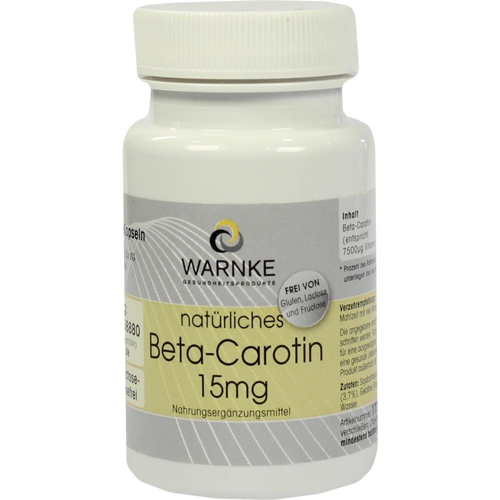 BETA CAROTIN KAPSELN 15 mg natürlich 100 St Kapseln