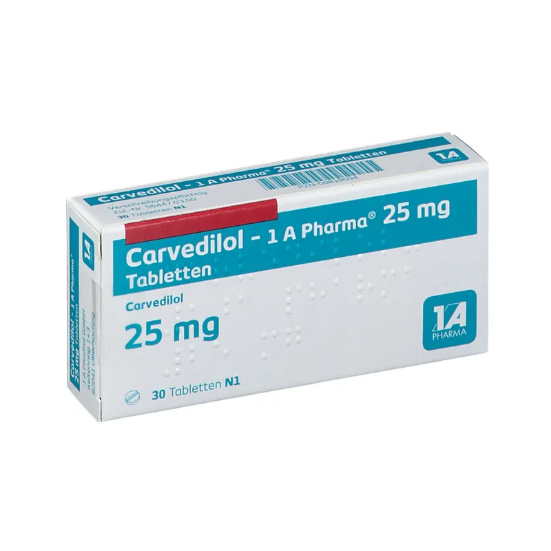 Carvedilol-1 A Pharma 25mg 30 St Tabletten