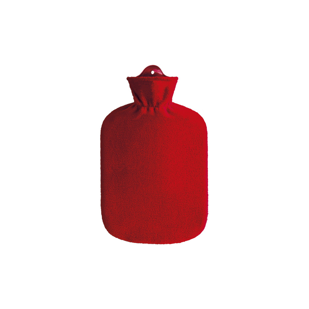 Sänger Wärmeflasche Fleece Rot 1X2 l