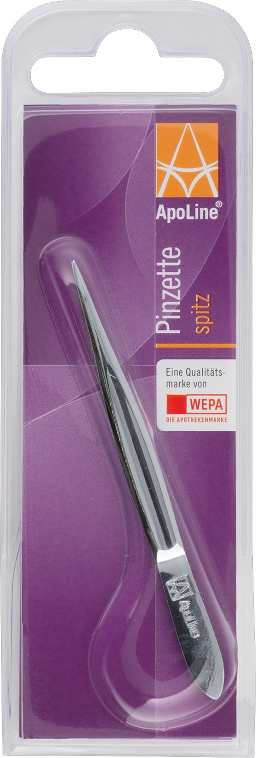 APOLINE Pinzette spitz 8 cm verchromt 1 St