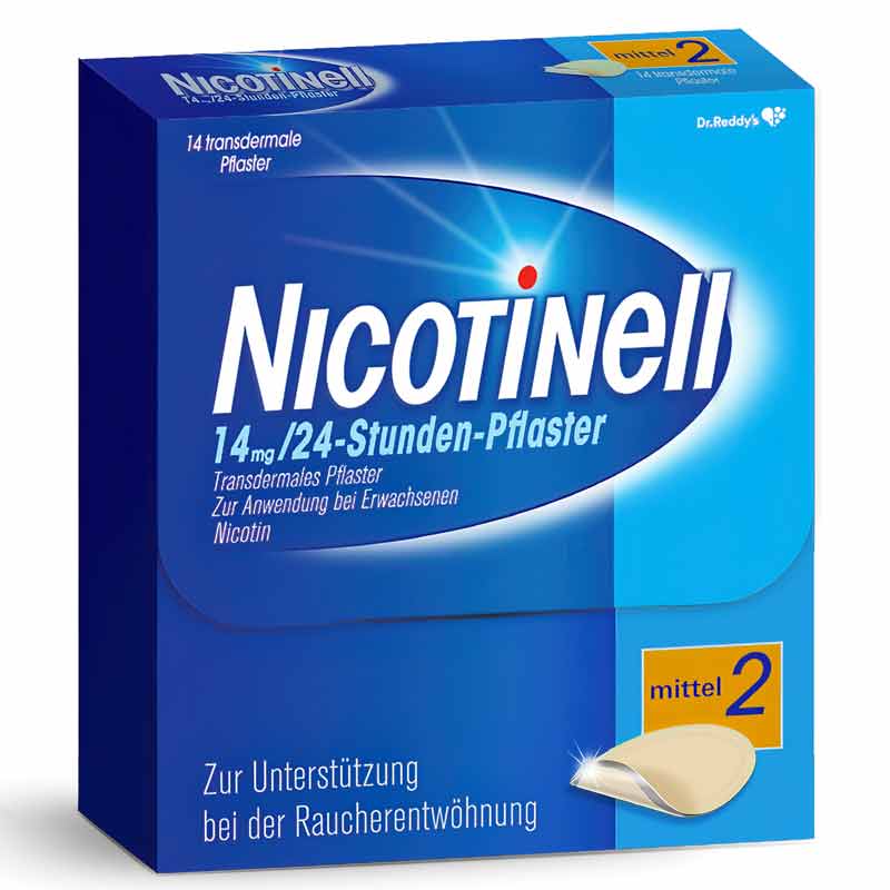 NICOTINELL 14mg/24 Stunden 14 St Pflaster transdermal