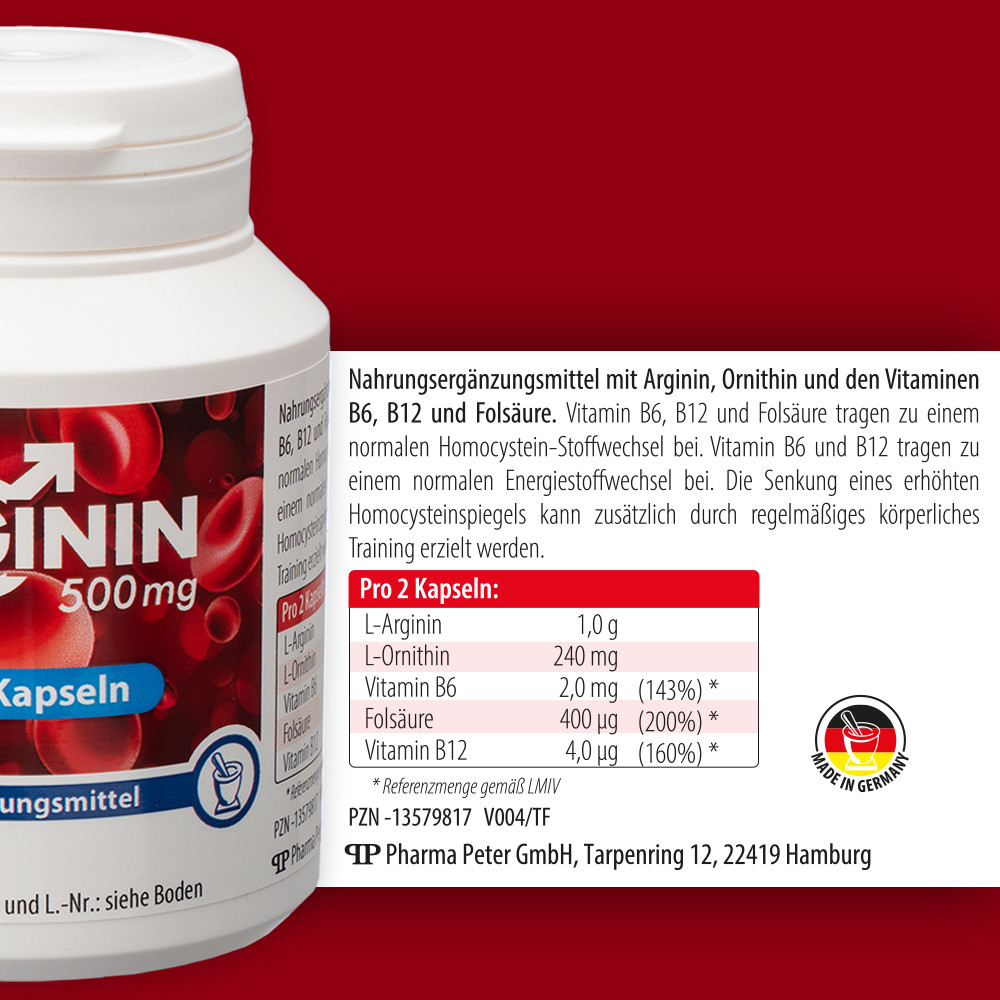 Arginin 500 Mg Plus Kapseln 90 St Kapseln