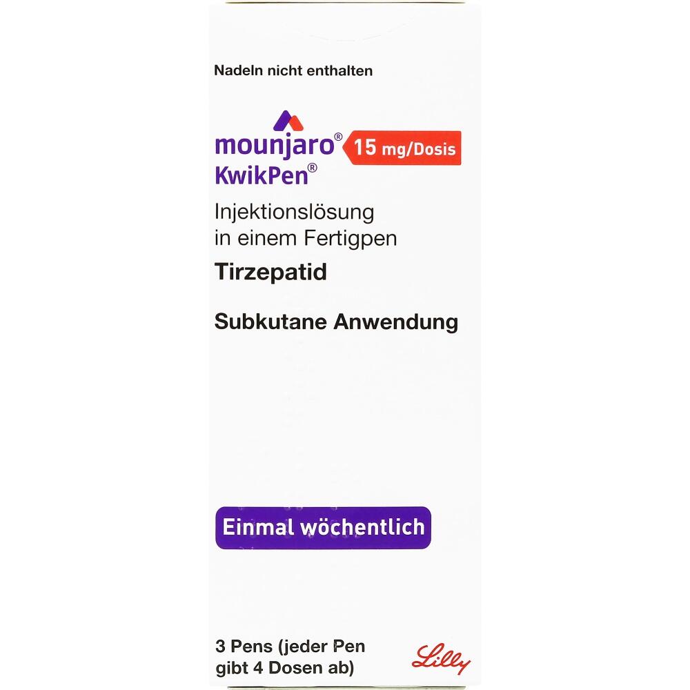 mounjaro KwikPen 15 mg/Dosis 3 St Injektionslösung