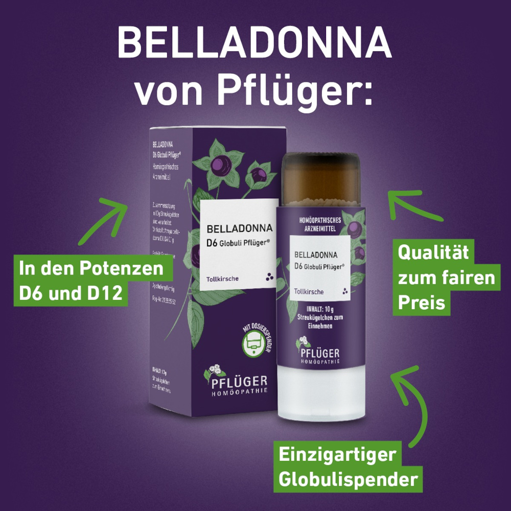 Belladonna D12 Globuli Pflüger 10 g Globuli