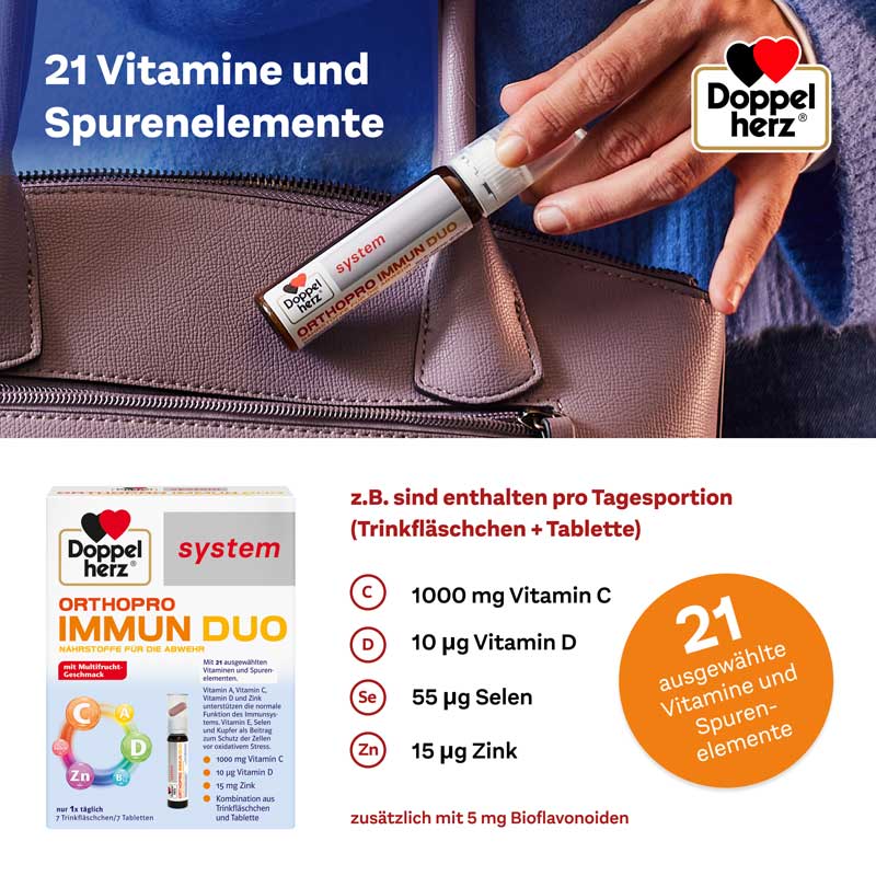 Doppelherz system ORTHOPRO IMMUN DUO 30 St Trinkampullen