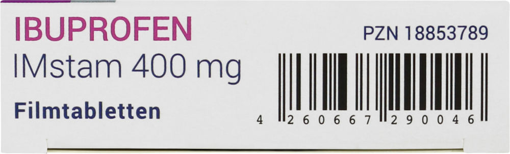 IBUPROFEN IMstam 400mg 20 St Filmtabletten