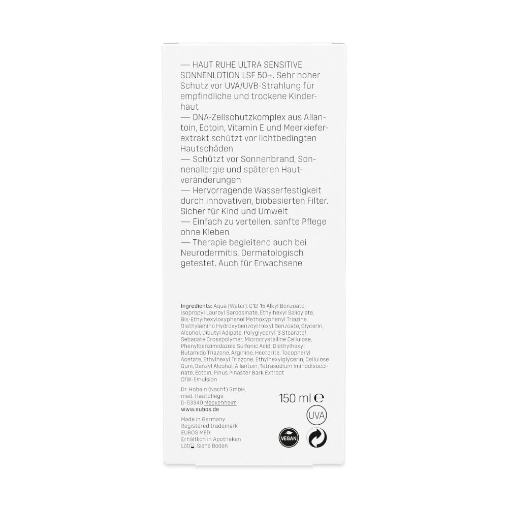 EUBOS HAUT RUHE ULTRA SENSITIVE SONNENLOTION LSF 50+ 150 ml Lotion