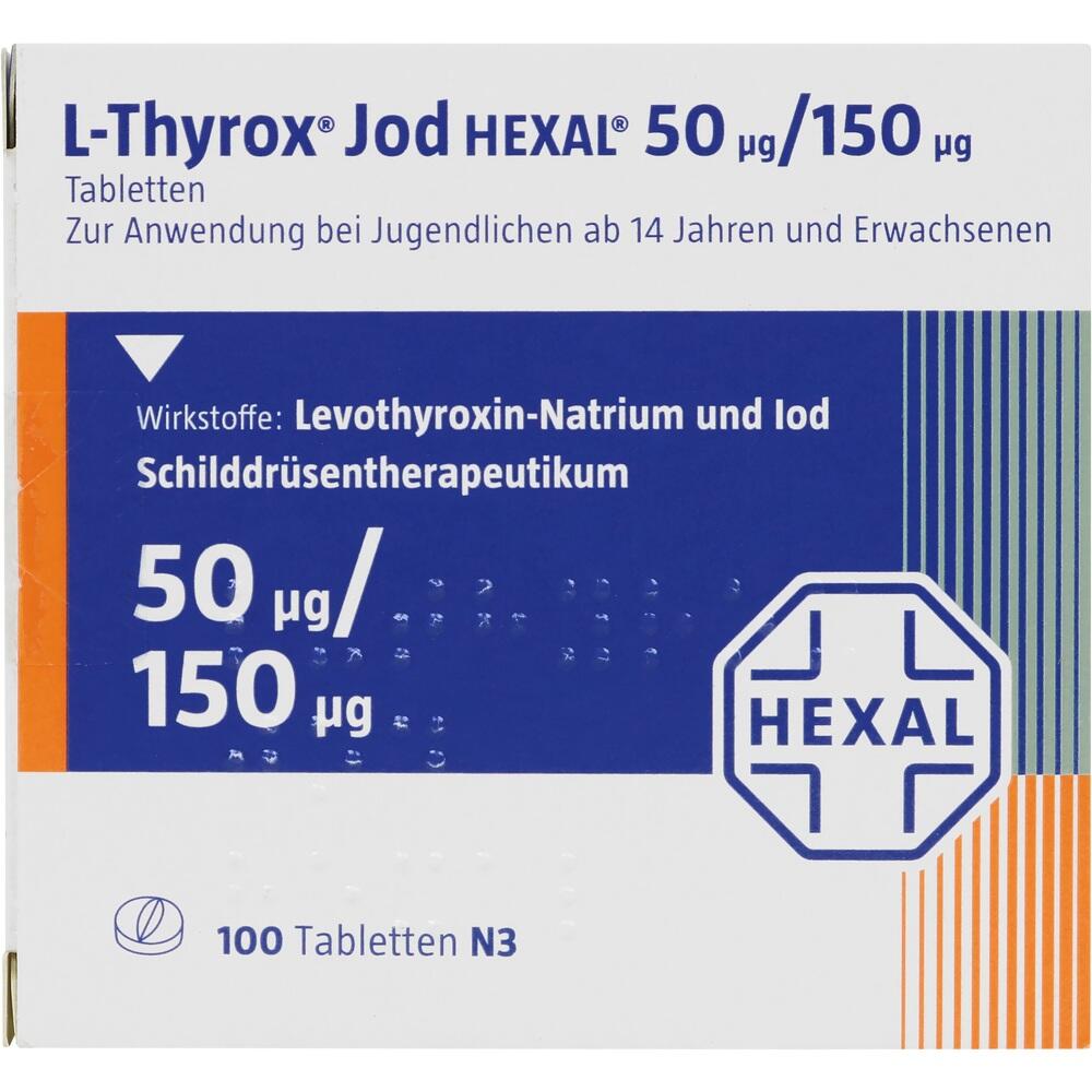 L-Thyrox Jod HEXAL 50μg/150μg 100 St Tabletten