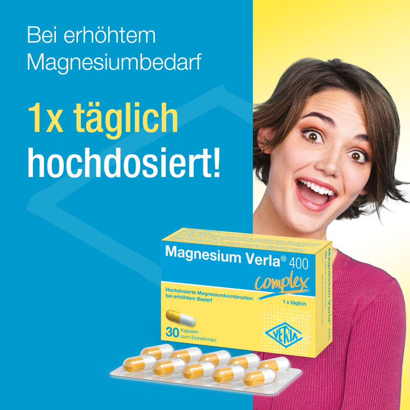 Magnesium Verla 400 complex 30 St Kapseln