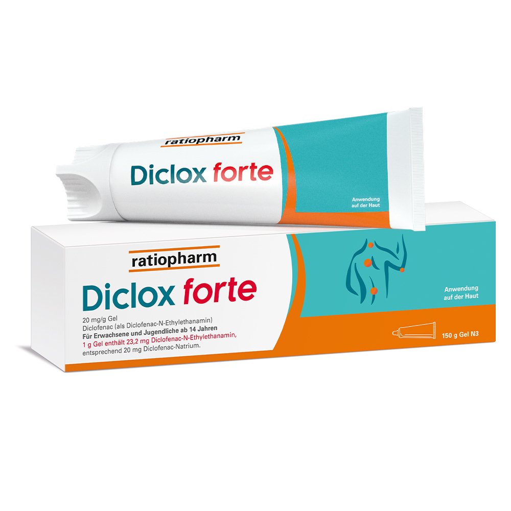 Diclox forte + Diclo Ratiopharm Schmerztabletten 1 Sparset