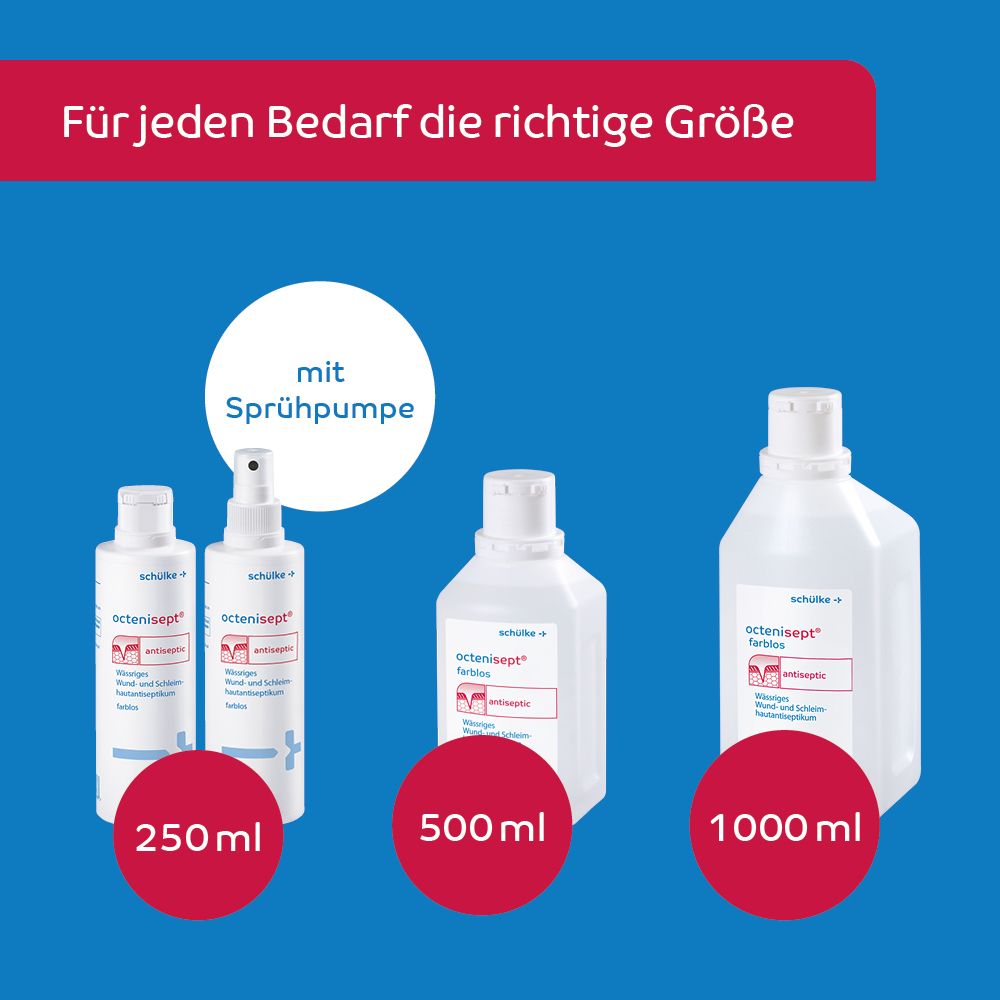 octenisept antiseptic Wund- und Schleimhautantiseptikum  farblos 1 l Lösung