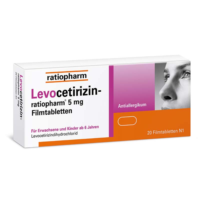 Levocetirizin-ratiopharm 5mg  20 St Filmtabletten