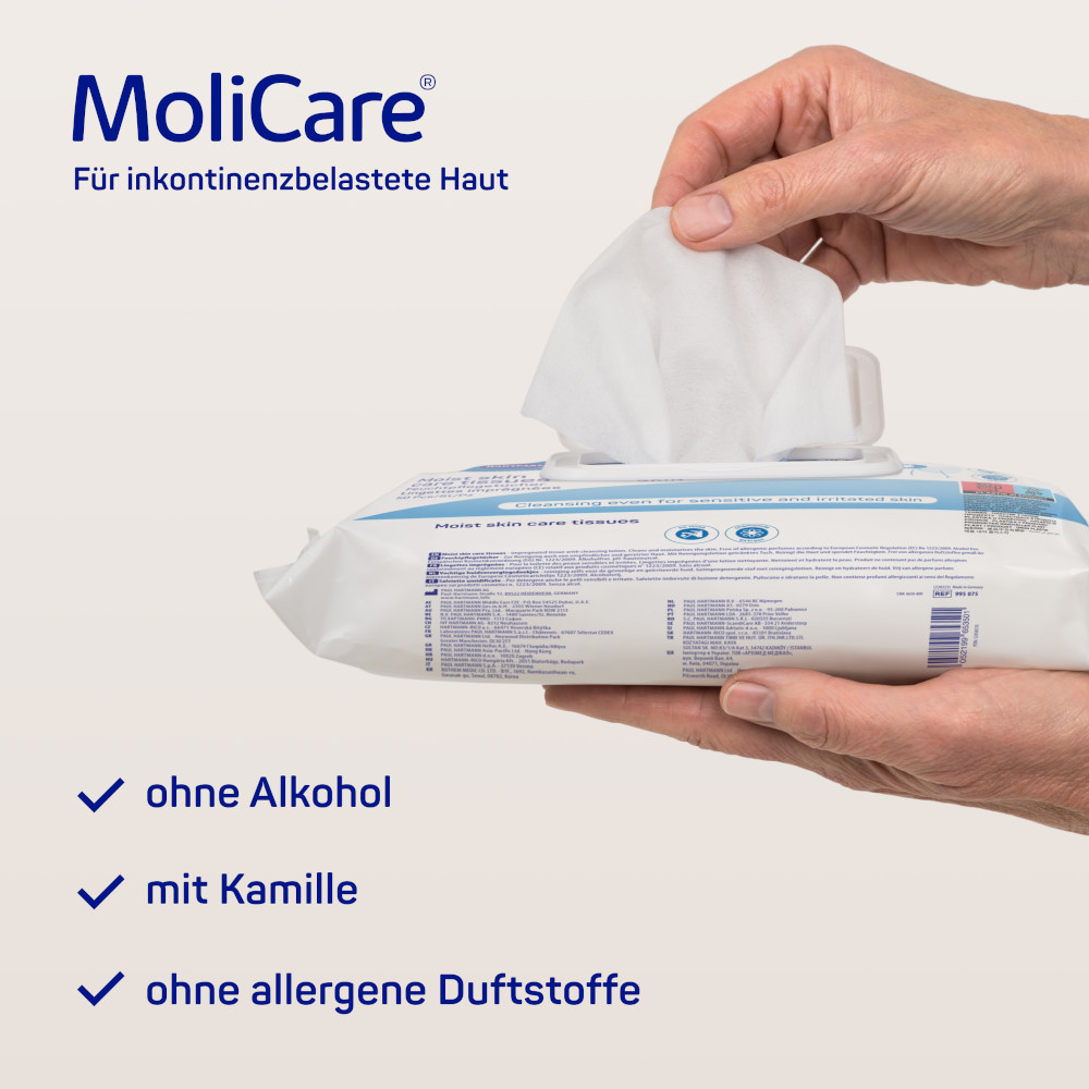 MOLICARE SKIN Feuchtpflegetücher 50 St Tücher