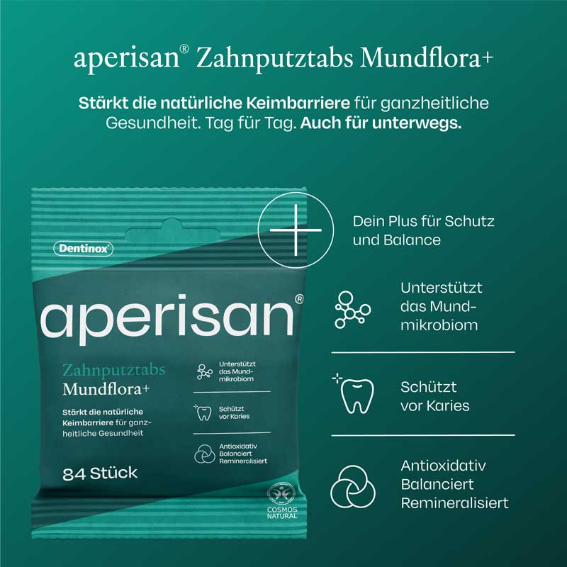 aperisan Zahnputztabs Mundflora+ 84 St Kautabletten