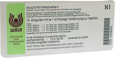 Iscucin Pini Potenzreihe II Ampullen 10X1 ml Ampullen