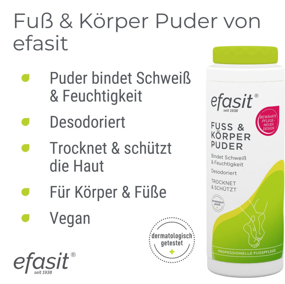 efasit FUSS & KÖRPER PUDER  100 g Puder