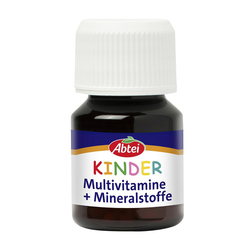 Abtei Kinder Multivitamine + Mineralstoffe Erdbeer-Geschmack Schmelztabletten 75 St Schmelztabletten