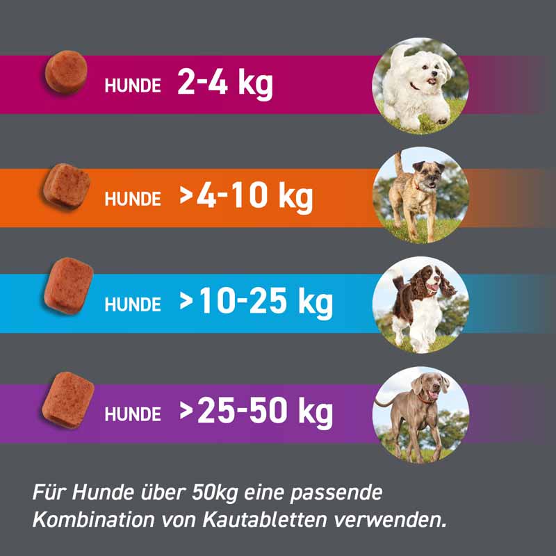 FRONTPRO Kautablette 3 Stk. gegen Zecken und Flöhe für Hunde (>4-10kg) 3 St Kautabletten