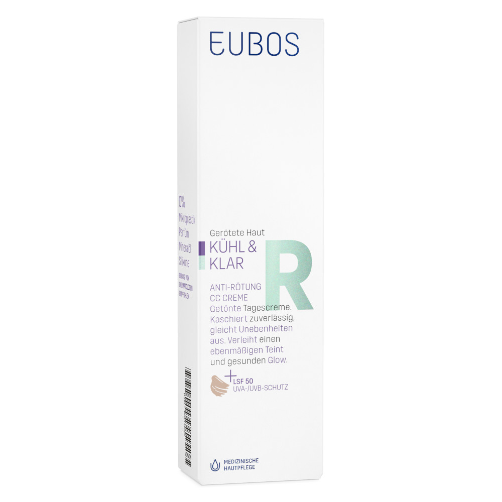 EUBOS KÜHL & KLAR Anti-Rötung CC Creme LSF50 30 ml Creme