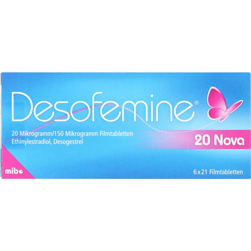 Desofemine 20 Nova 20 Mikrogramm/150 Mikrogramm 6X21 St Filmtabletten