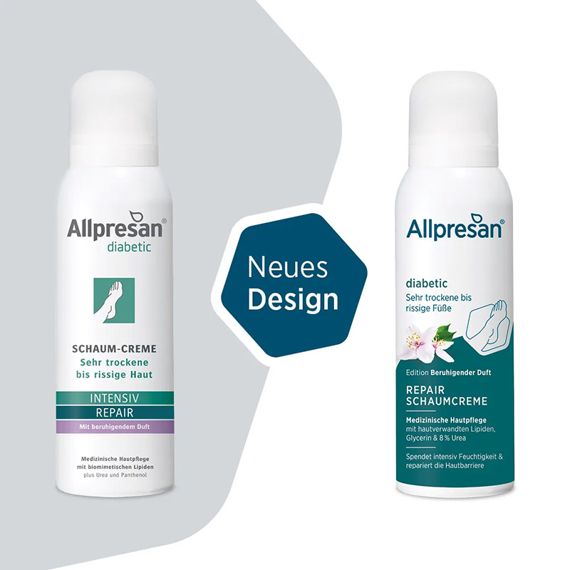 Allpresan diabetic INTENSIV REPAIR Mit beruhigendem Duft 125 ml Schaum