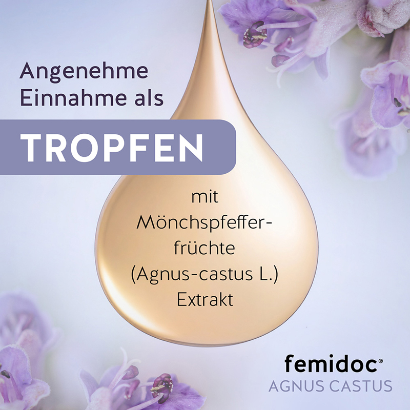femidoc AGNUS CASTUS PMS TROPFEN 50 ml Tropfen zum Einnehmen