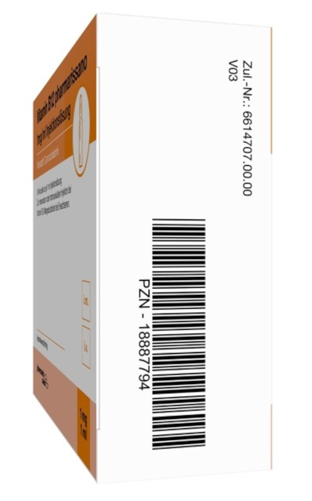 Vitamin B12 pharmarissano 1 mg/ml Injektionslös. 10X1 ml Injektionslösung