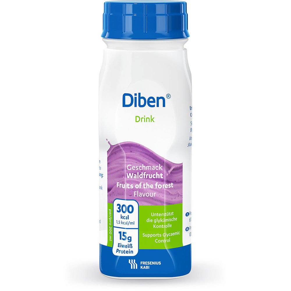 Diben Drink Waldfrucht Trinknahrung Fresenius 4X200 ml Flüssigkeit