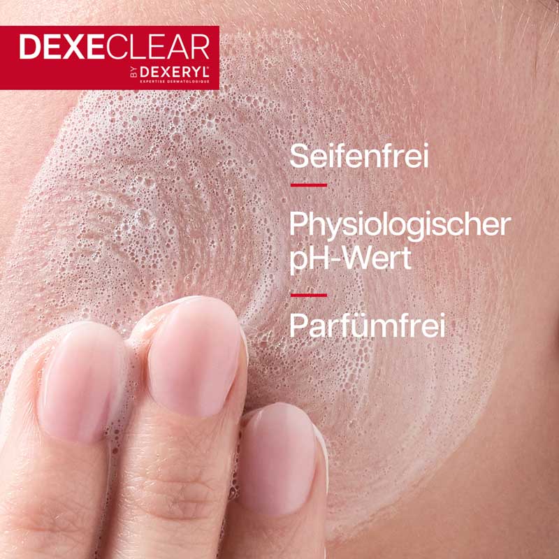 DEXECLEAR feuchtigkeitsspendende, beruhigende Reinigung 200 ml Gel