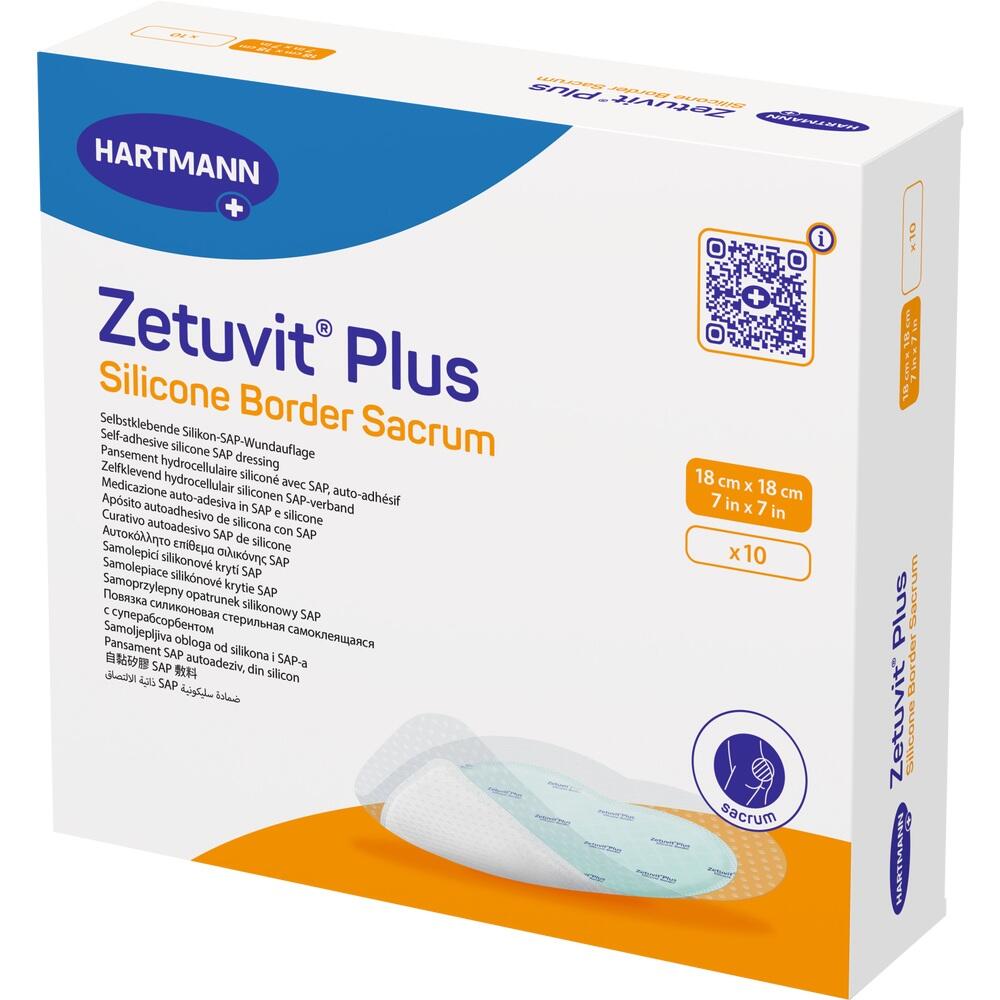 Zetuvit Plus Silicone Border Sacrum 18 x18 10 St Kompressen