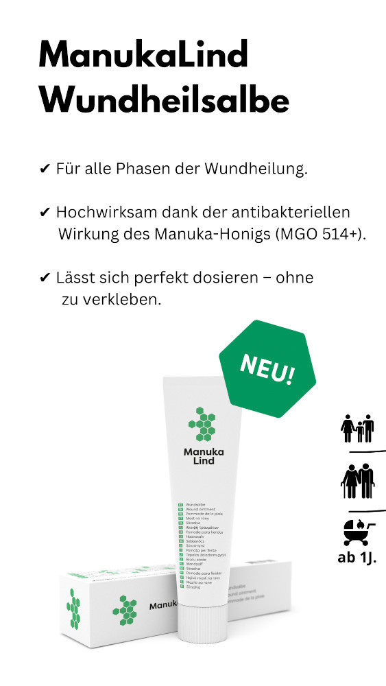 ManukaLind Wundheilsalbe 75 g Salbe