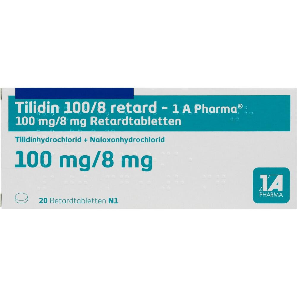 Tilidin 100/8 retard-1 A Pharma 20 St Retard-Tabletten