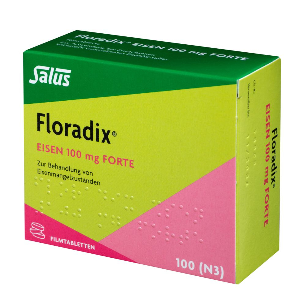 Floradix Eisen 100mg forte 100 St Filmtabletten