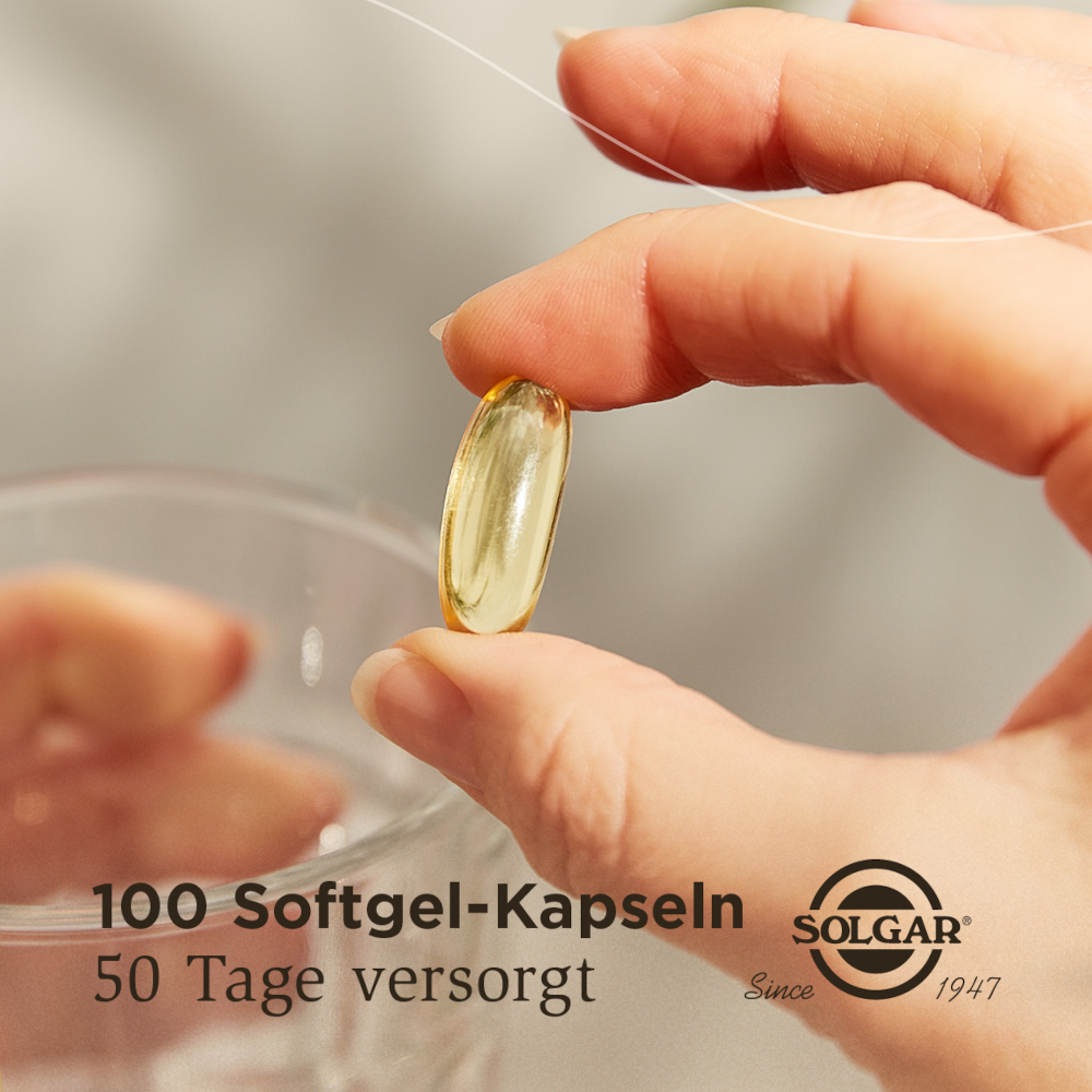 SOLGAR OMEGA-3 FISCHÖL HOCHDOSIERT  100 St Kapseln